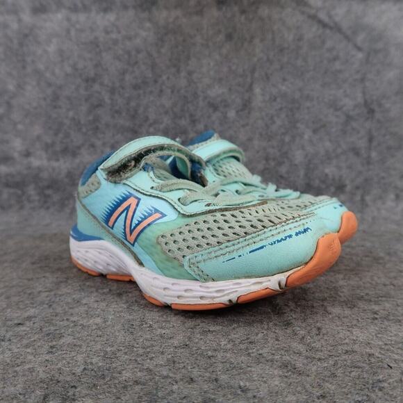 New Balance Shoes Kids 8 Athletic Sneakers 680 v6 Running Trainers Toddler Blue - Picture 1 of 15